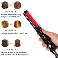 MBHAIR pantalla LCD placas de titanio plancha plana planchas alisadoras herramientas de estilismo plancha de pelo profesional - details 7