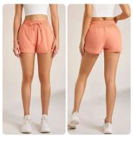 Pantalones cortos deportivos para mujer, pantalones de yoga holgados con cintura de tres cuartos, elásticos, de secado rápido, transpirables y antideslumbrantes - details 20