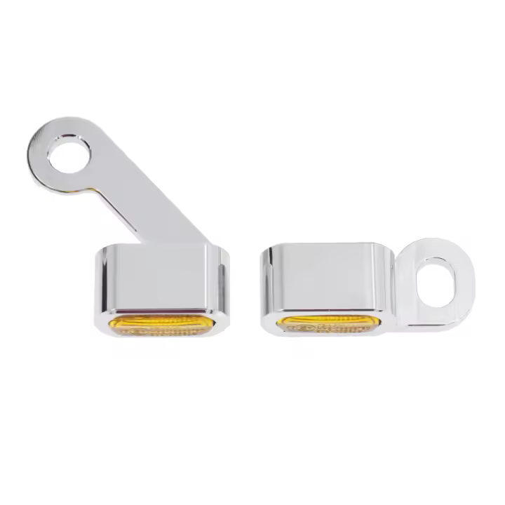 Intermitente LED ámbar para motocicleta, luz de marcha para Harley Touring Electra Glide Road Glide 09-17, Softail Slim FLS, 2 uds. - 1