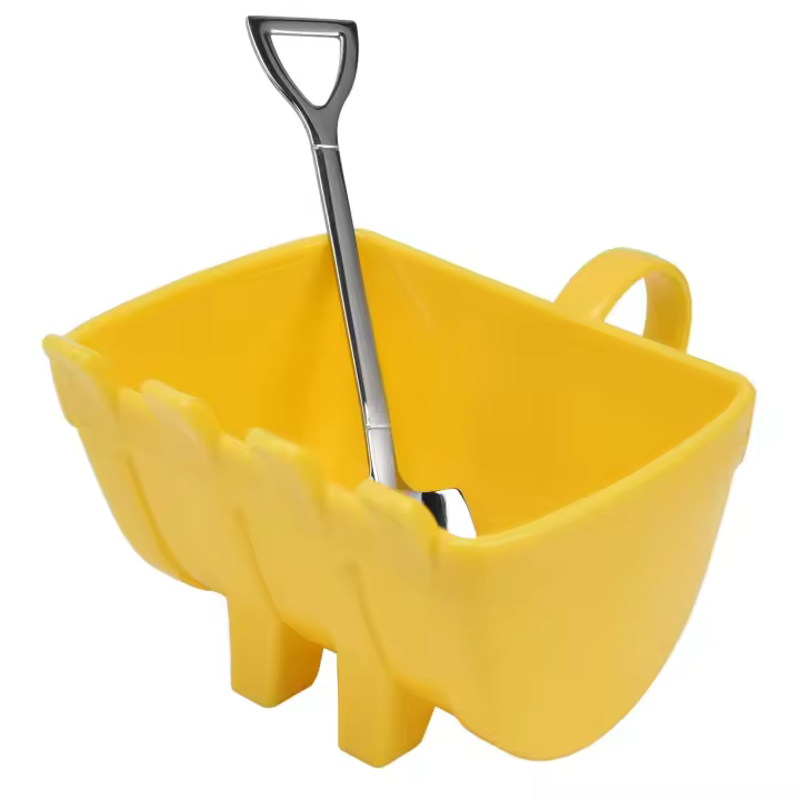 Taza de Café Excavadora Bucket 330ml Taza de Té con Cuchara y Pala Regalo de Cumpleaños Creativo para Cocina y Dinería - 1