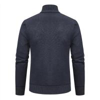 Chaqueta gruesa para hombre, cárdigan de punto con cuello levantado, cálido, para otoño e invierno - details 9
