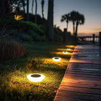 Luz LED Solar de tierra para exteriores, iluminación de jardín, Patio, pasarela, impermeable, paquete de 4, 14 - details 1