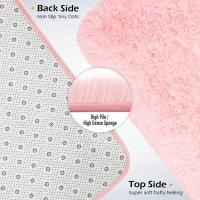 Alfombra Rosa Suave Para Sala De Estar, Dormitorio, alfombrillas De Felpa Rosa Y Peludas, 1 Pieza - details 6