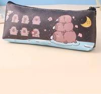 Capybara-estuche de lápices de dibujos animados para niños y niñas, estuche escolar Simple de gran capacidad, Color caramelo, regalo de papelería, nuevo - details 4