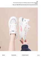 Zapatillas de deporte de suela gruesa para mujer, zapatos informales de malla transpirable con cierre de cordones, versátiles para temporada de otoño, 2025 - details 8