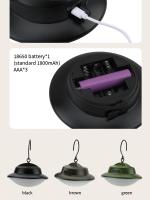 Luz de Camping de 3 modos, linterna portátil Retro con batería recargable de 18650, Bombilla de iluminación para tienda de emergencia al aire libre con gancho, lámpara de tienda - details 8