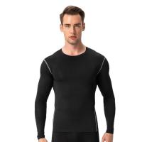 Camiseta de compresión de manga larga para hombre, moldeador de cuerpo ajustado y capa base, ropa de gimnasio para hombre - details 3