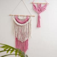 Tapiz Bohemio Tejido a Mano, Decoración Pared con Borlas Coloridas, Tela Colgante para Habitaciones - details 10