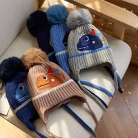 Gorro de Bebé con Bufanda 2023 Diseño de Dibujos Animados Lindos Gorro de Pelo Cálido de Invierno para Niños y Niñas Estilo de Moda con Diseño de Conejo y Dinosaurio - details 2
