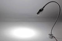 Lámpara industrial magnética de cuello de cisne, luz LED Flexible de 3W, CC de 12V, 24V, CNC, l40 cm, para trabajo en taller, color plata y negro - details 9