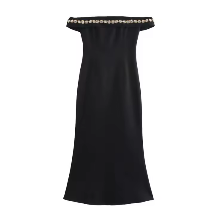 - Vestido de verano para mujer, minivestido liso suelto con volantes, informal, económico, 2025 - 1