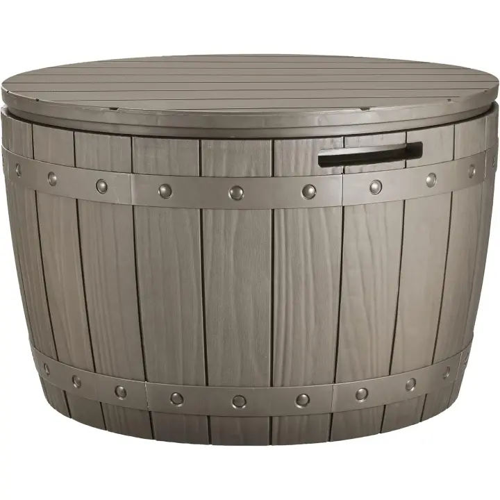 Arcón de Ordenación Exterior 127L, Caja de Almacenamento de Jardín para Exteriores Muebles de Patio Piscina Material - 1