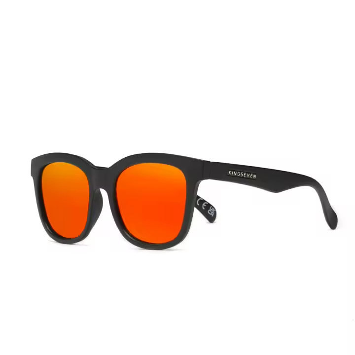 KINGSEVEN-gafas de sol redondas de montura completa para hombre y mujer, lentes polarizadas UV400, a la moda, de alta calidad, TR90, para conducir - 1