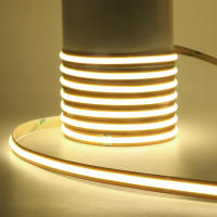 Tira de luces LED COB de 12V y 24V CC, cinta Flexible de alta densidad para decoración de habitación, retroiluminación, 3000-6000K, lineal regulable - details 10