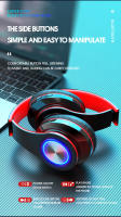 Auriculares inalámbricos B39 con luces LED de colores, audífonos con Bluetooth, tarjeta TF, AUX, cable de reproducción, estéreo de graves HiFi plegable, música - details 9