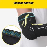 Coderas separadas a prueba de golpes, coderas largas dobles anticolisión, protector de compresión, cubierta de antebrazo de panal para baloncesto - details 14