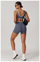 Sujetador deportivo con correa ancha para el hombro, sujetador de Yoga de una pieza resistente a los golpes, Top de Fitness al aire libre para mujer - details 14