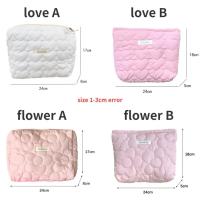 Bolso de Cosméticos de Algodón Bordado Diseño de Flor Lindo Bolso Portátil para Chicas - details 1