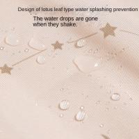 Delantal portátil limpiable resistente a las manchas, delantal lavable a mano de poliéster a prueba de aceite, impermeable con bolsillo, bata para el hogar y comedor - details 11