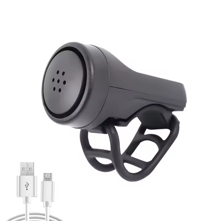 Bocina Eléctrica Recargable por USB Alarma Antirrobo para Bicicletas y Motocicletas - 1