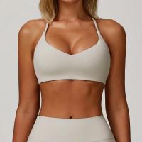 Sujetador de yoga cepillado para mujer, espalda ajustada, ropa de yoga para fitness, sujetador deportivo para correr, sujetador deportivo con espalda en Y para mujer, top deportivo sexy con espalda cruzada - details 2