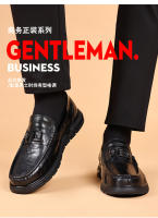 Nuevos zapatos casuales de cuero vacuno de primera capa para hombre, zapatos Doudou transpirables de cuero genuino - details 3