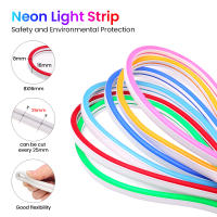 Tira de luces LED de neón para decoración del hogar, tubo de cuerda Flexible, señal de luz de neón, resistente al agua IP67, 1M, 2M, 3M, 4M, 5M, DC12V, 120LED/M, 8x16mm - details 4
