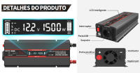 Inversor DATOUBOSS de 1800 W Voltaje de Onda Pura 12 V a 230 V Potencia Pico 3600 W - details 2