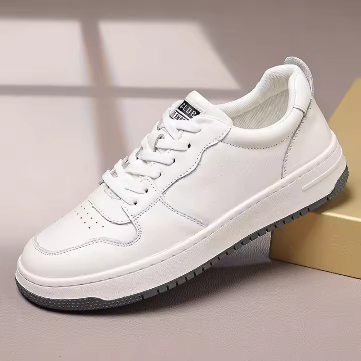Nuevo cuero de vaca de primera capa zapatos casuales de los hombres de moda y versátil de los hombres zapatos deportivos de cuero de los hombres - 1