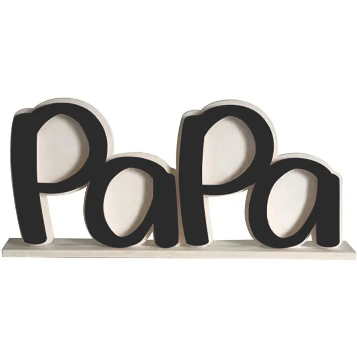 Marco de Foto para Papá Regalo de Cumpleaños para Padre Regalo de Día del Padre Porta Fotos de Padre Negro - 1