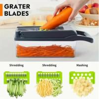 Cortador de Verduras de Mano Multifuncional Set de 16 Piezas Rebanador de Frutas con Contenedor - details 0
