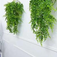Colgante de 32 pulgadas, planta de plástico falsa de pared de helecho artificial de Boston, casa, corona de boda, decoración interior y exterior - details 2