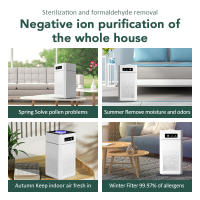Purificador de aire con filtro Hepa, generador de iones negativos, eliminador de olor a humo, formaldehído, para habitación de coche y cocina - details 5