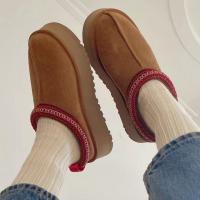 New Winter Retro Women Snow Warm Suede Leather Lazy Loafers Boots Shoes Woman Lady Female Flat Bottine Botas Boots Mujer Shoes - details 2