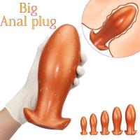 Leten enorme trasero gran penetración Anal Plug masajeador de próstata consoladores suaves suministros para adultos juguetes sexuales para mujeres hombres Gay - details 0