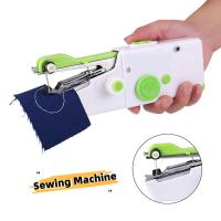 Máquina de coser portátil para reparaciones rápidas, Mini juego de costura para el hogar, herramienta de ropa DIY - details 0