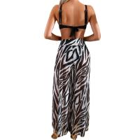 Traje de baño de tres piezas para mujer, conjunto de pantalones de Bikini, traje de baño de cubierta de playa - details 11