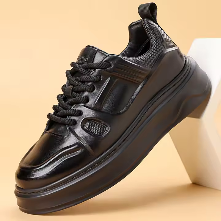 Zapatos de Cuero de Vaca de Primavera Suela Suave para Hombres Diseño Deportivo y Ocio - 1