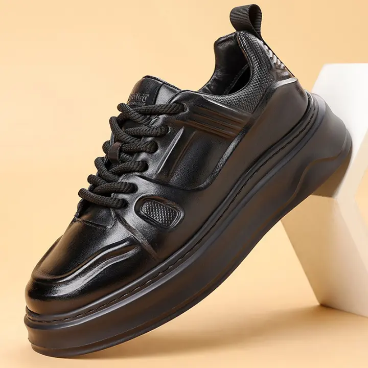 Zapatos de Cuero de Vaca de Primavera Suela Suave para Hombres Diseño Deportivo y Ocio - 1