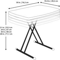 Mesa Exteriores Ajustable de Altura 76cm Ideal para Organización y Muebles - details 2