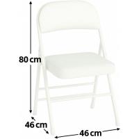 Mesa Plegable Rectangular 180x70x74cm Catering |   Mesa de resina con patas de acero plegables para eventos y terrazas |   Unidad (Blanca) - details 8