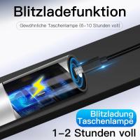Linterna LED Recargable por USB Resistente al Agua, Telescópica, Potente Lámpara de Antorcha, Zoom de Trabajo al Aire Libre, Lanterna Portátil para Senderismo, Camping, Auto Defensa, Enseñanza, Buscado Nocturno, Exploración de Cuevas - details 2