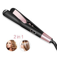 Plancha alisadora eléctrica profesional, rizador de pelo 2 en 1, planchas planas, herramientas de estilismo de cerámica - details 0