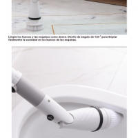 Cepillo de limpieza eléctrico recargable Mango largo, sin cable, ideal para el hogar, la cocina, el baño, el inodoro - details 9