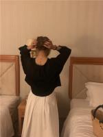 Blusa de verano para mujer, camisa de primavera, blusa para mujer, Blusas largas de gasa, informales, elegantes, Vintage, de manga larga, holgada de gran tamaño, blanca - details 39