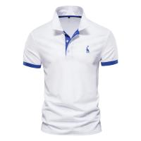 polos hombre manga corta ropa hombre día del padre Dropshipping Polo Giraffe Shirt Hombres Calidad Bordado Verano Manga Corta Polo Casual Negocios Social Mens Polos BR Tamaño - details 3