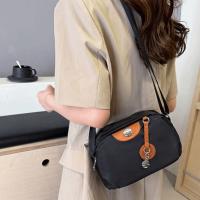 Bolso cruzado de nailon con carcasa portátil, bandolera mensajero informal de gran capacidad, impermeable, Color sólido, bolsa de tela Oxford para dumplings - details 4