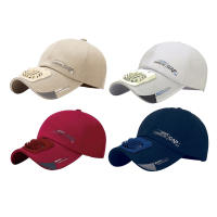 Gorra de Béisbol de Algodón Sólido Gorra de Verano Ajustable con Abanico - details 4