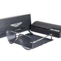 2025 POLICER Gafas de Sol Pilot para Hombre UV400 Polarizadas, Regalo Familiar para Viajes y Piscina, Diseño Retro Italiano 3028 - details 8
