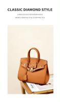 Bolso de hombro de cuero para mujer, bolso Kelly, Lychee Platinum, versátil, regalo para niñas, accesorios para atuendo, moda - details 6